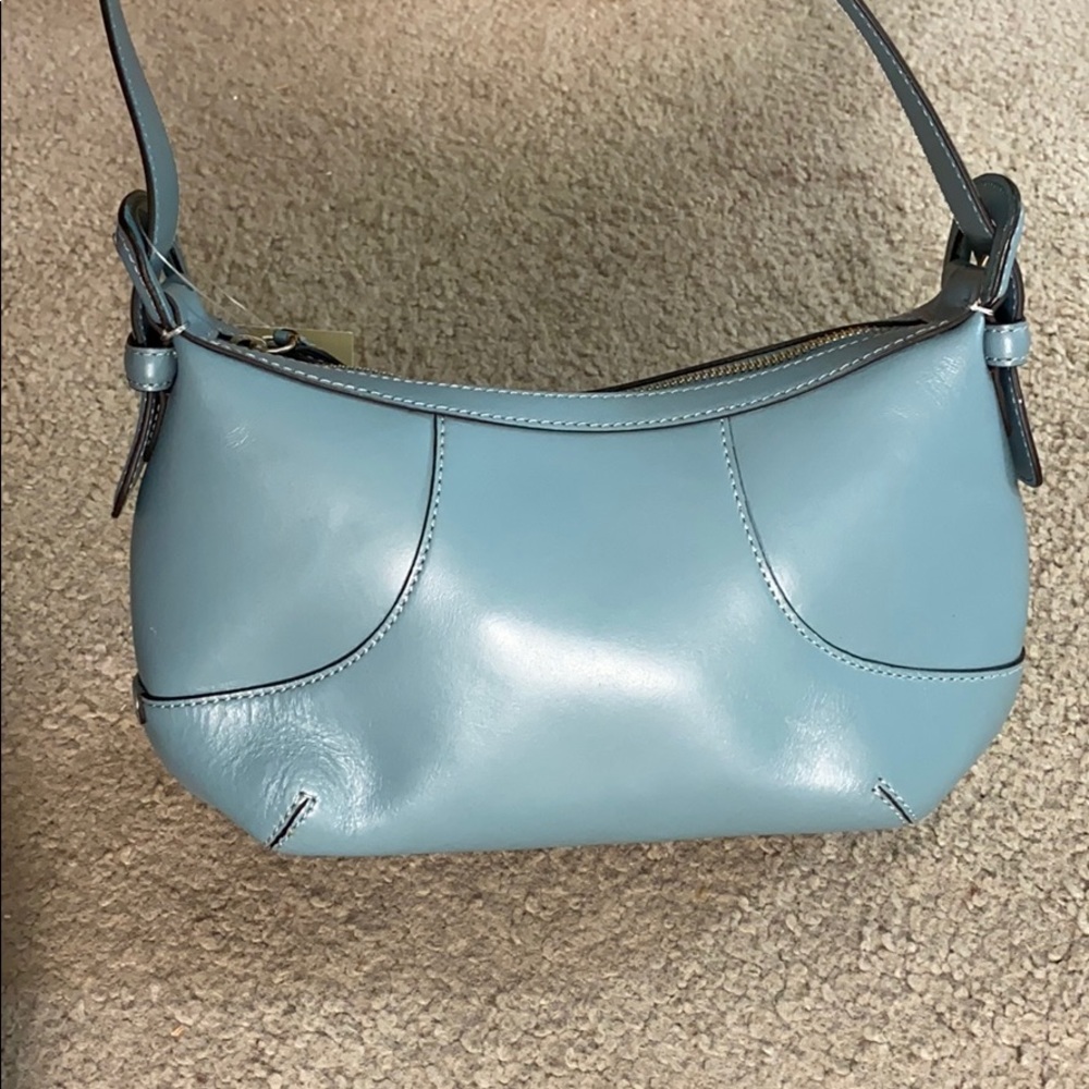 ๐ Cole Haan light blue leather shoulder bag NWT๐ - Picture 2 of 8